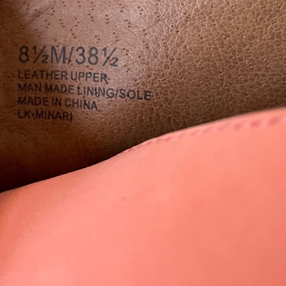 Lucky Brand Minari Sandals Coral Elko Nubuck Wedge Heel Women’s Size 8.5 - Picture 9 of 10